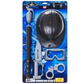 Kit Fantasia Policial Infantil Master Toy - Kit para fantasia