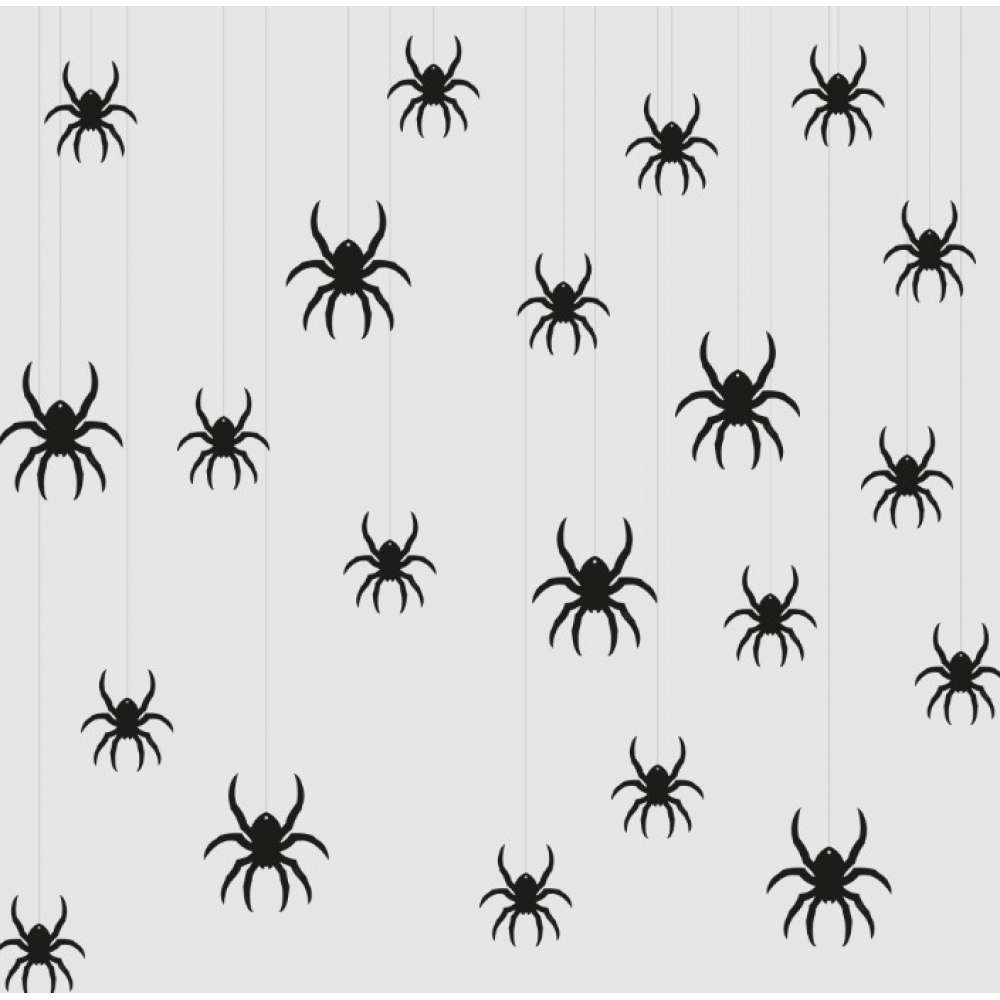 Decoração de Pendurar Aranhas Halloween c/20 Regina - Halloween