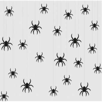 Decoração de Pendurar Aranhas Halloween c/20 Regina