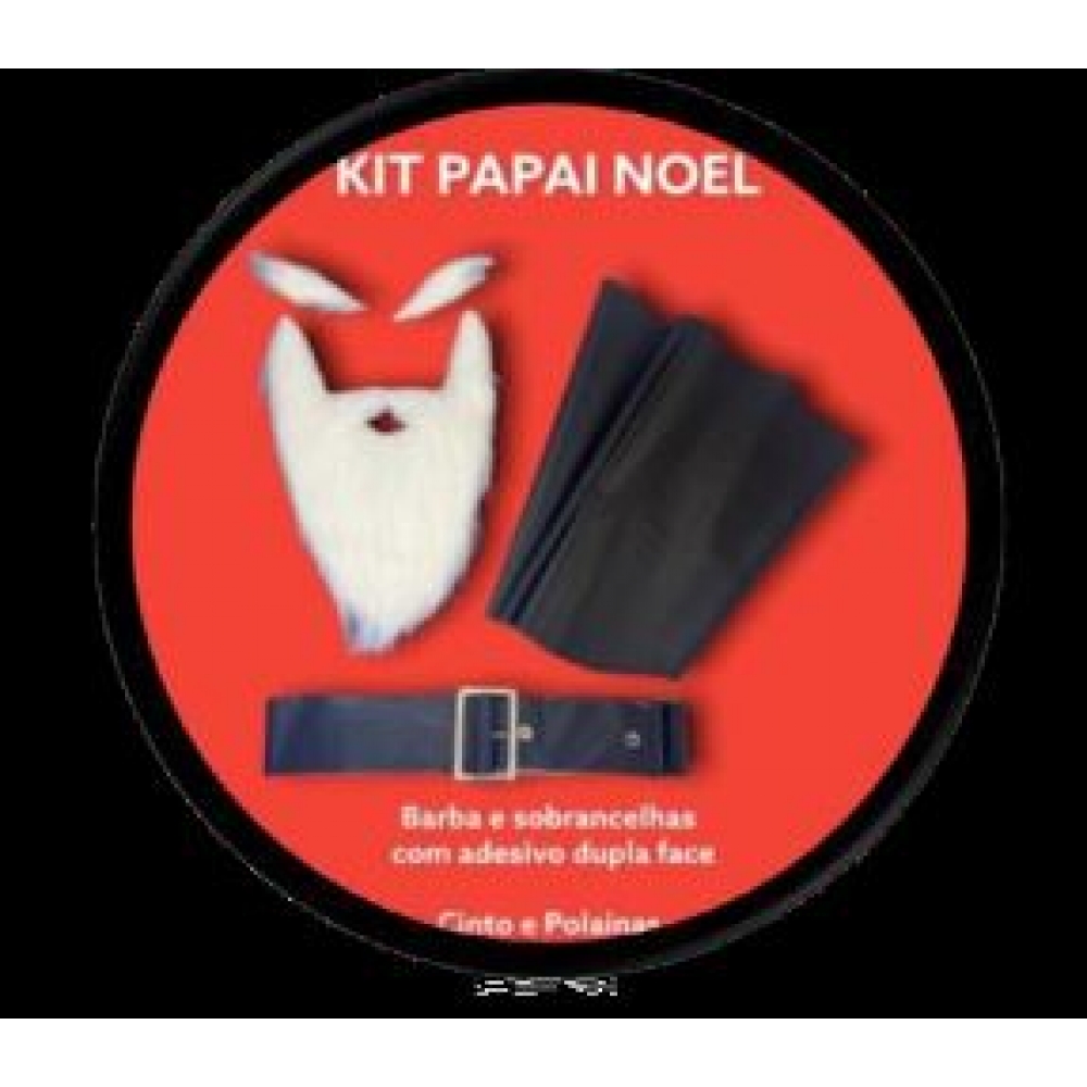 Kit Fantasia Papai Noel 3 Peças - Fantasias Adulto