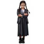 Fantasia Wandinha Uniforme Cinza Infantil Sulamericana - Fantasias Infantis
