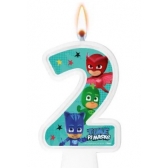Vela Numeral PJ Masks Regina Festas - Temas Infantis