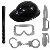 Kit Fantasia Policial Infantil Master Toy - Kit para fantasia