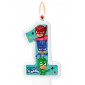 Vela Numeral PJ Masks Regina Festas - Temas Infantis
