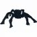 Aranha Halloween Preta Peluda Média - Halloween