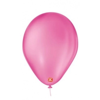 Balão 7 Liso Rosa Shock c/50 São Roque