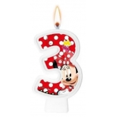 Vela Numeral Red Minnie Regina Festas - Temas Infantis