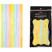 Cortina de Ráfia Fosca Colorida Candy 1m x 2m - Decoração