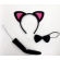 Kit Fantasia Gatinha Preta e Pink 3 Peças - Acessórios para fantasia