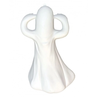 Enfeite Halloween Fantasma Branco de Plástico
