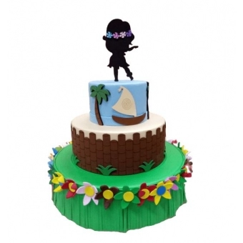 Bolo Fake Havaiana 3 Andares Cia do E.V.A