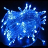 Pisca Pisca 100 Led 10 Metros 110V Azul Fio Transparente - Natal
