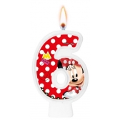 Vela Numeral Red Minnie Regina Festas - Temas Infantis
