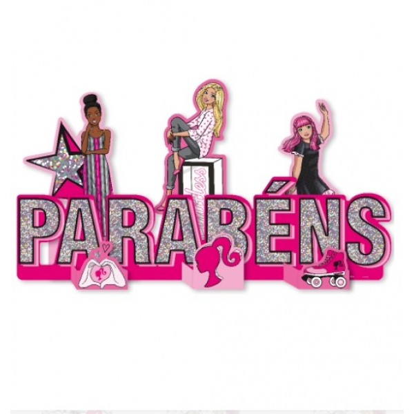 Enfeite Especial de Mesa Barbie Festcolor - Temas Infantis