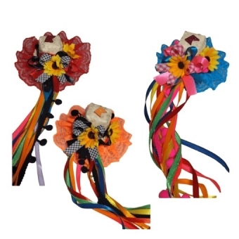 Presilha Junina Mini Chapéu com Renda