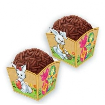Forminha Brigadeiro Páscoa c/24 Festa Maluca
