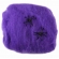 Teia de Aranha Roxa Halloween 20g Com 2 Aranhas - Halloween