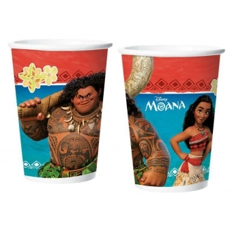 Copo de Papel 180ml Moana c/8 Regina Festas