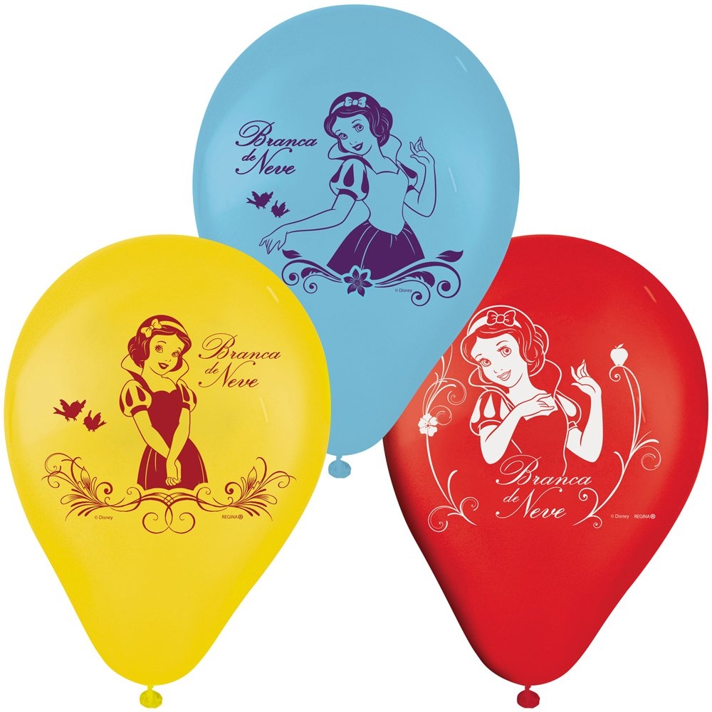 Balão Especial 9 Branca de Neve c/25 Regina Festas - Temas Infantis