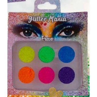 Paleta Glitter Cremoso 6 Cores Frevo Rostinho Pintado