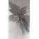 Enfeite Natalino Flor Veludo Com Glitter - Natal
