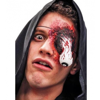 Olho Falso de Borracha Halloween Com Elástico