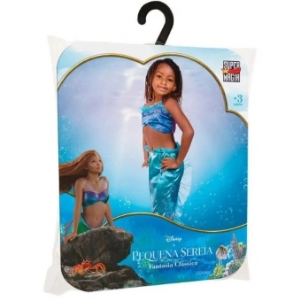 Fantasia A Pequena Sereia Ariel Infantil Novabrink