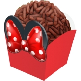 Forminha Brigadeiro Minnie Orelha c/ Laço c/24 Festa Maluca - Temas Infantis
