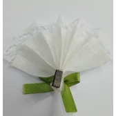 Lembrancinha Imã Leque Renda Verde c/50 Mundo Mágico - Lembrancinhas
