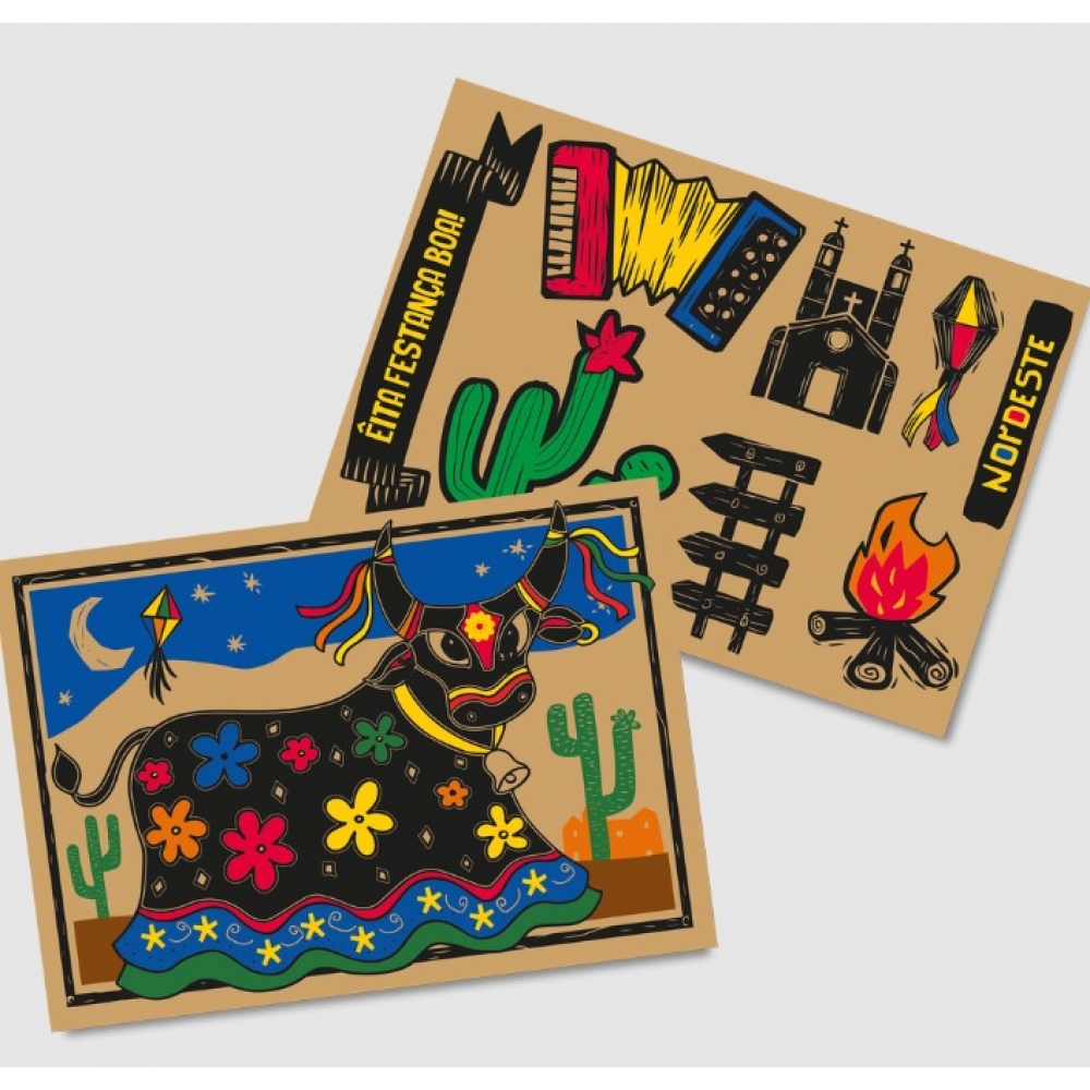kit Decorativo Festa Junina Boi Bumbá Festcolor - Festa Junina