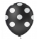 Balão 10 Bolinhas Preto e Branco c/25 Pic Pic - Balões
