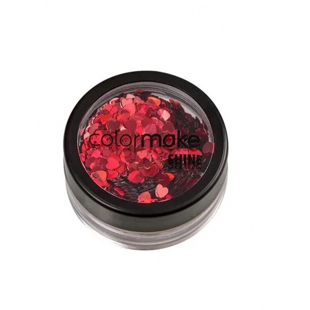 Glitter Formatos 2g Coração Vermelho Colormake - Maquiagem