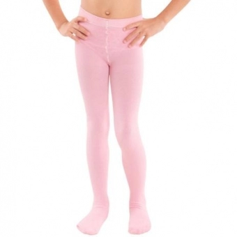 Meia Calça Lisa Infantil Rosa