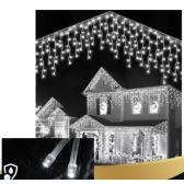 Pisca Cascata 400 Led 10 Metros 220V Branco Frio Fio Branco - Natal