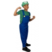 Fantasia Encanador Verde Luigi Infantil Florecida - Fantasias Infantis