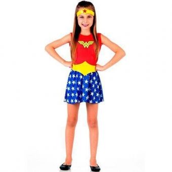 Fantasia Mulher Maravilha Pop Infantil Sulamericana