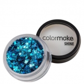 Glitter Formatos 2g Estrela Azul Colormake - Maquiagem