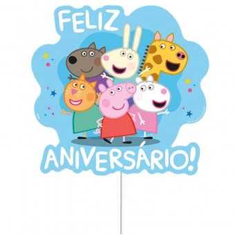 Decoração de Bolo Peppa Pig Clássica Regina Festas