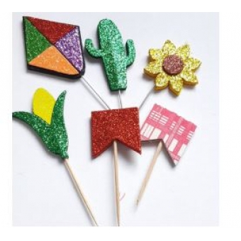 Topo Para Doces Junino Sortido c/6