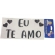 Adesivo Decorativo de Vinil Eu Te Amo Preto - Balões