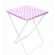 Toalha de Mesa Perolizada 70x70 c/10 Xadrez Rosa Dani Embalagens - Descartáveis
