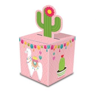 Caixa Para Lembrancinhas Love Lhama c/8 Junco