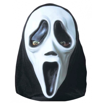 Máscara Látex Fantasma II Capuz Spook