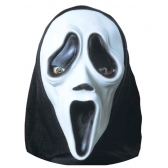 Máscara Látex Fantasma II Capuz Spook - Halloween