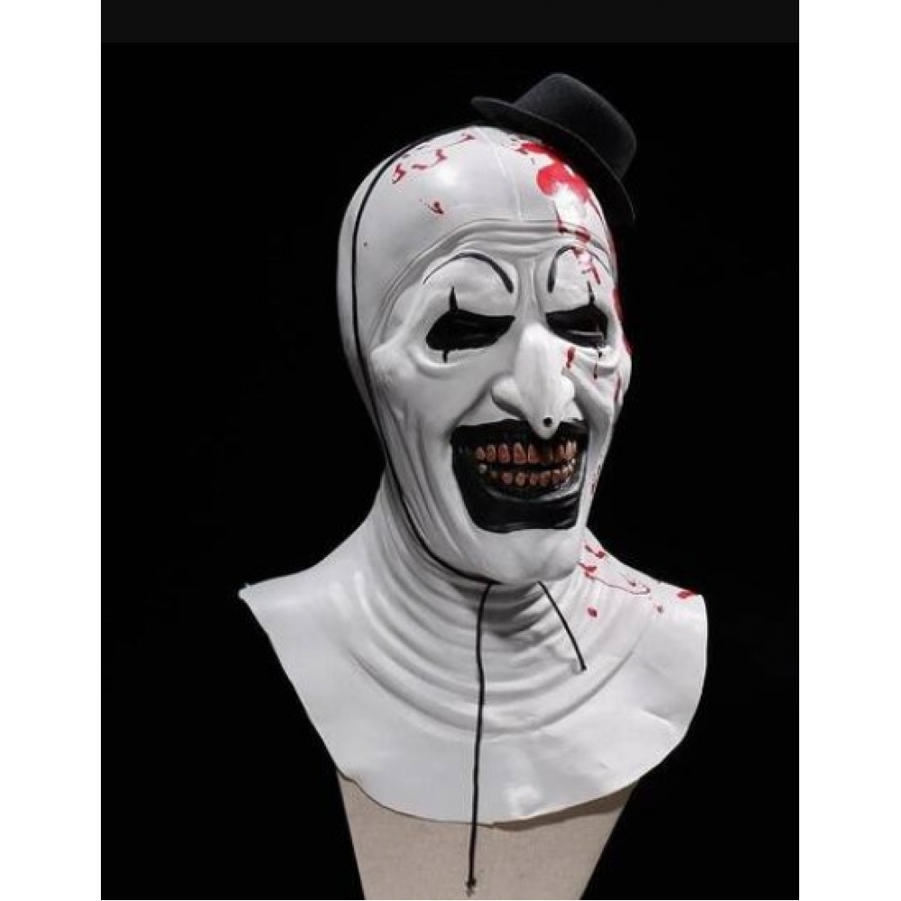 Máscara Látex Palhaço Terrifier Inteira Importada - acessórios para fantasia