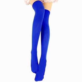 Meia 7/8 Lisa Azul Adulto