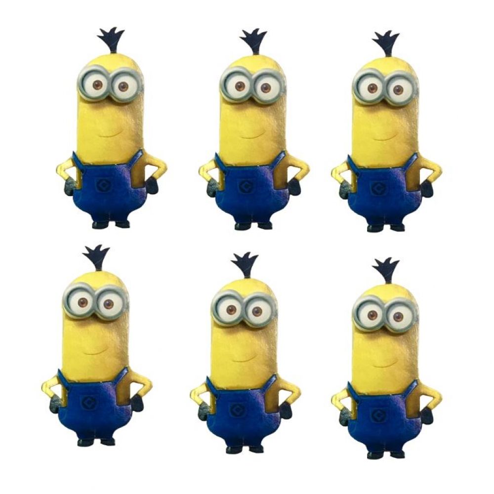 Mini Enfeites Minion Kevin - Meu Malvado Favorito c/6 Piffer - Temas Infantis