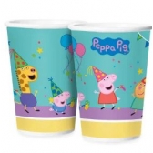 Copo de Papel 180ml Peppa Pig Clássica c/12 Regina Festas - Temas Infantis