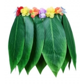 Saia Havaiana de Folhas Verdes Adulto - Fantasias