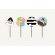 Toppers Para Doces e Salgados Casa da Bibi e Gatinhos c/8 Junco - Temas Infantis